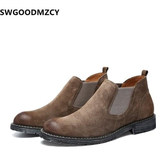 Мужские ботинки челси SWGOODMZCY China At AliExpress