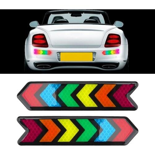 Universal Car Reflective Strip Reflective Stickers Protective Collision Scratch Creative Warning Arrow Tape
