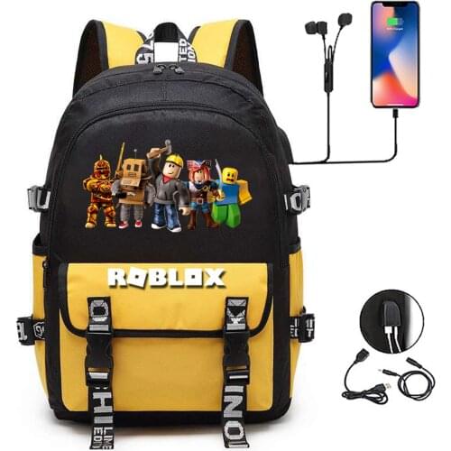 USB fashion Stitching backpack mochila feminina Canvas Laptop bag Charge Women Student Backpacks Teenagers Schoolbags