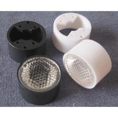 #WFUO-20 High quality Led Lens Sets, Lens Diameter: 20mm, Holder Size: 22X13mm, 90 degree, Bead Surface, PMMA