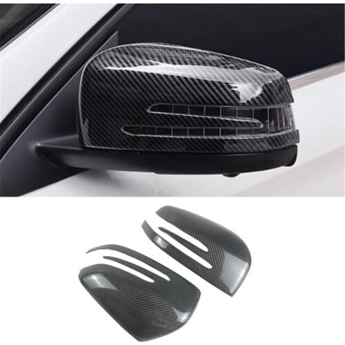 For Mercedes Benz GLE GLS ML GL G Class 2015-2019 Carbon Fiber Side Rear View Mirror Cover Trim Side Wing Mirror Caps
