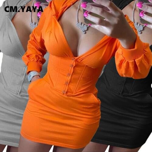 CM.YAYA Women Autumn Winter Active Mini Dress Hooded Bodycon High Waist Girdling Midi Dresses Night Club Party Vestidos