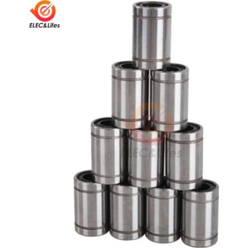 10PCS/lot LM8UU Linear Bushing 8mm CNC Linear Bearings for Rods Liner Rail Linear Shaft parts