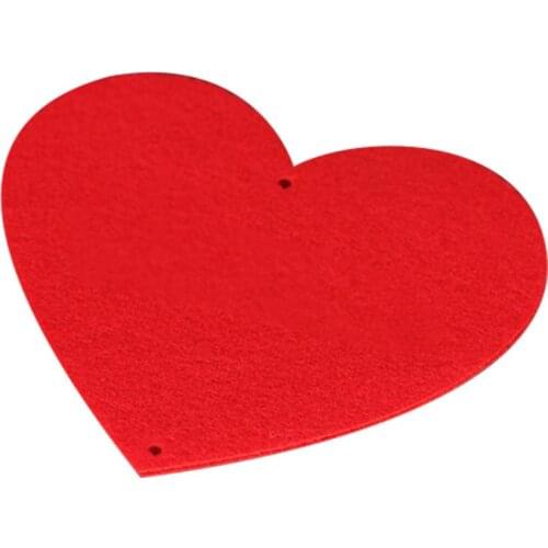 16 Hearts with Rope DIY Non-woven Drape Door Curtain Romantic Wedding Supplies Decoration for Marriage Room Layout