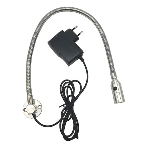 1W LED POWER OUTLET BEDSIDE LAMP