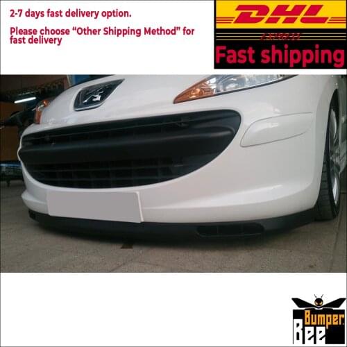For Peugeot 207 laguna model FRONT SPOILER BUMPER LIP Euro Spoiler Lip Universal 2 pcs Body Kit