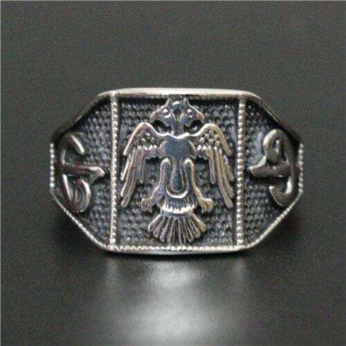 2015 Animal Rock Style Biker Ring 316L Stainless Steel Free Shipping Top Quality Eagle Free To Ride Biker Ring