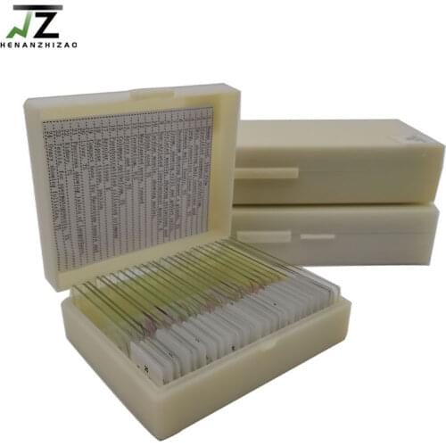 25Pcs Basic Histology Histological Prepared Slide Set