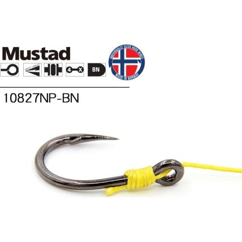 50pcs/lot Deep Ocean Fishing Hooks Mustad Hooks 10827 4X Strong Hook Barbed Iron Angeln Hooks Jig Hook Jig Bait Pesca Anzol