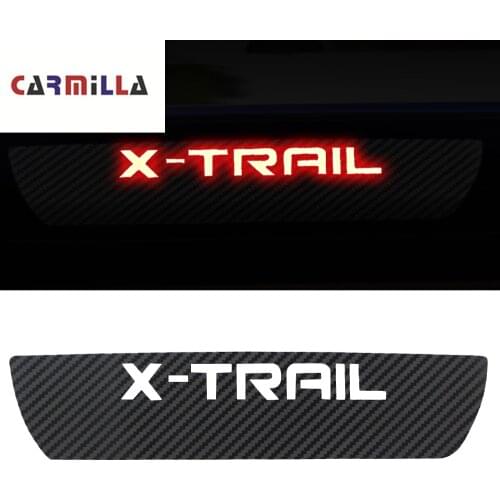Carbon Fiber Car Stickers High Mounted Stop Lamp High Brake Lights Sticker for Nissan X-Trail Xtrail T32 2014 - 2020 Accessories