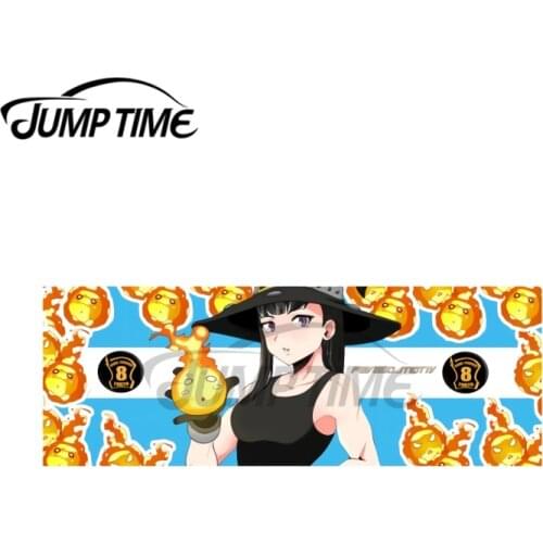 JumpTime 13 x 5.2 cm Anime Slap Drift JDM Car Stickers Waterproof Personality Bumper Trunk VAN SUV Surfboard Decal Decoration