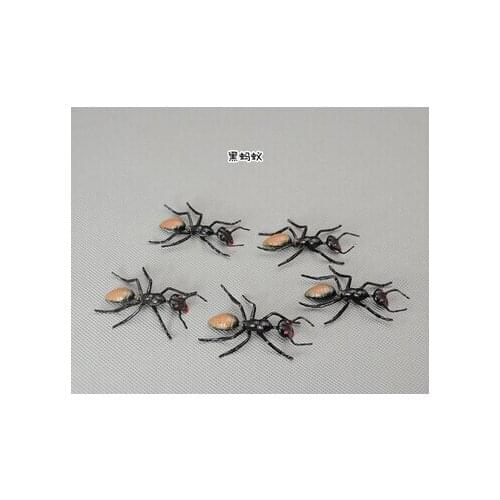 Free shipping Plastic material Micro artificial Ant model DIY accessories recognize animal 5pcs/ a lot FT007