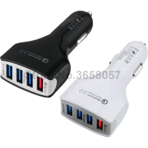 Quick Charger 3.0 Car Charger Adapter 7A QC3.0 Turbo Fast Charging 4 USB Car Mobile Phone Charger for i Phone 11
