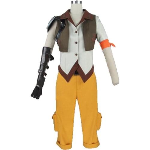 Yang Xiao Long Cosplay Costume top+pant+vest+glove and arm cover 11