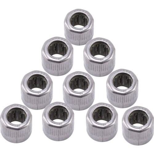10Pcs HF081412 8X14X12mm One Way Needle Roller Steel Bearing Outer Knurled One-Way Needle Roller Bearing for Industry