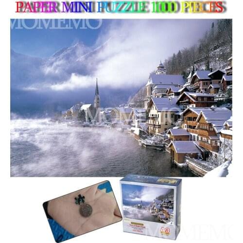 Hallstatt Austria 1000 Pieces Jigsaw Puzzle Paper Puzzle Adults 1000 Pieces Mini Puzzle Toys for Kids Teens Gifts Home Decor