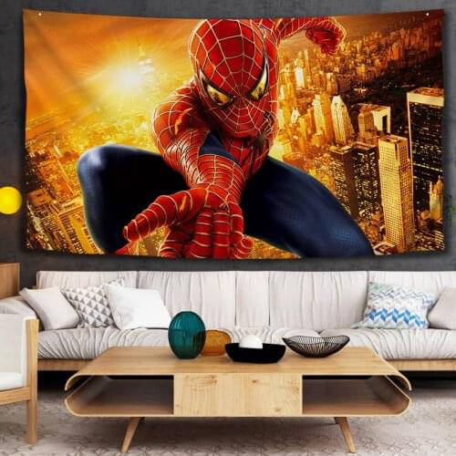 Marvel Avengers Tapestry Living Room Bedroom Office Dining Room Decoration Hanging Cloth Wall Hanging Home Background Painting