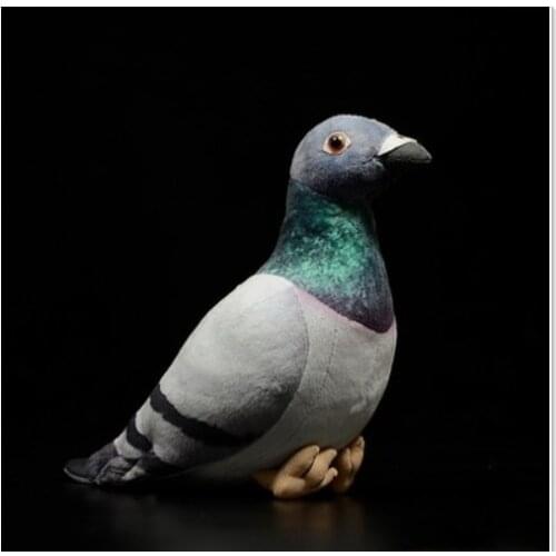 Simulation Cute White Grey Pigeons Plush Toy Love Small Doves Bird For Children Baby Birthday Gift
