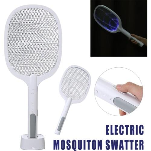 Mosquito Swatter USB Rechargeable Electric Flies Insect Killer Bug Zapper Racket Kill Fly Bug Zapper Killer Trap
