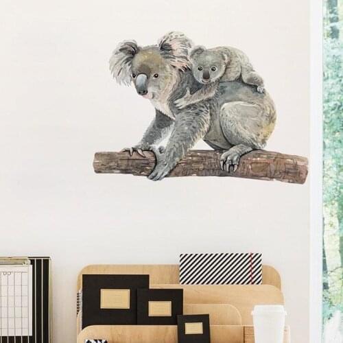 Small Size Wall Stickers Bear In Tree Creative Simplicity Home Decor Bedroom Living Room Self Adhesive Murals