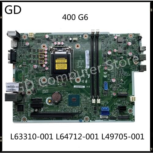 GD Original For HP Prodesk 400 G6 SFF Desktop Motherboard L63310-001 L64712-001 L49705-001 Full Tested Fast Shipping