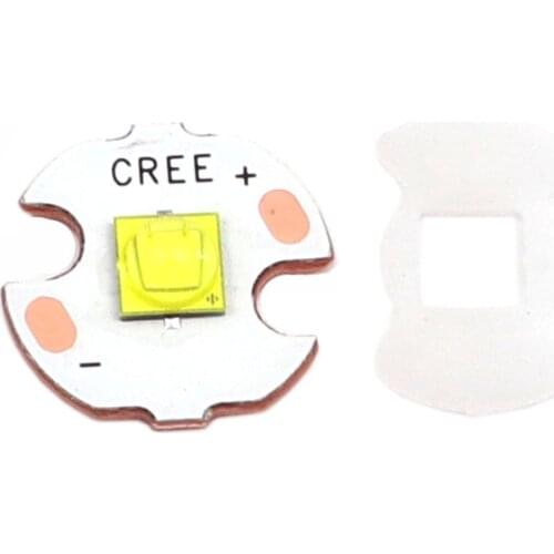 Original Cree Xlamp XM-L3 17W 5050 XML3 Cool white LED Emitter Chip Bulb with 16mm 20mm copper / Aluminum base board heatsink