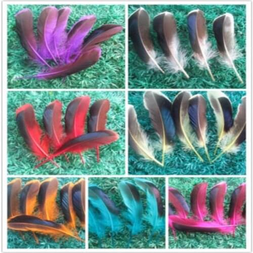 Sale high 50 pc Natural Wild duck feathers,4-6inches / 10-15cm, DIY decorative handicrafts