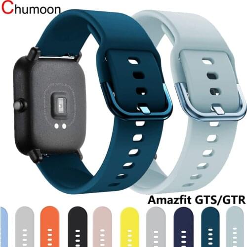 20mm 22mm watch Strap for Amazfit GTS 2 bip 2e mini Gtr 42mm Silicone Bracelet Samsung Galaxy watch Active 2 3 40mm 44mm correa