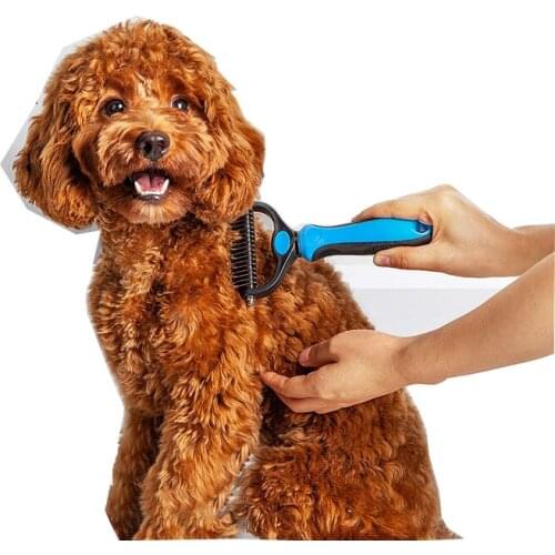 Pet Cat Dogs Hair Removal Brush Comb Pet Grooming Tools Fur and Hair Shedding Trimmer Comb for Dogs Cats