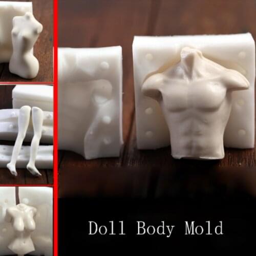 Doll Body Silicone Molds Fondant Cake Decorating Tools Silicone Mold Sugarcrafts Chocolate Baking Tools For Cakes Gumpaste Form