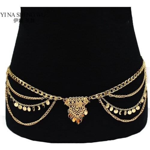 Body Waist Chain Fashion Golden Colour Women Accessories Charms Collocation Chain Jewelry for Women Belly Dance Belt Present New