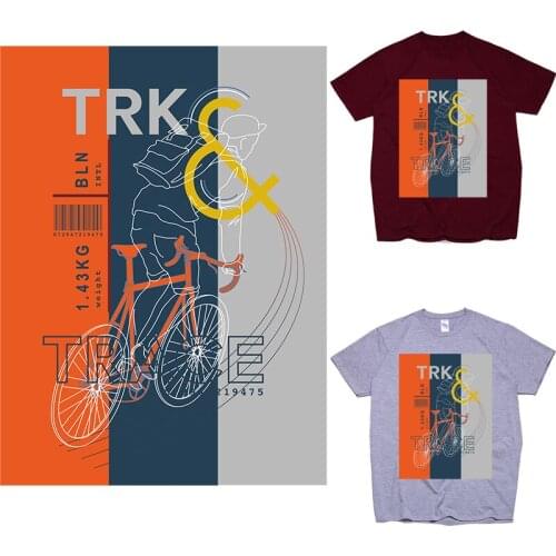 Biker Patches Letters Thermal Stickers on Clothes Iron-on Transfers for Clothing Thermoadhesive Patch Diy Eye Applique Stripes