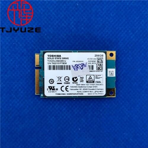 Toshiba THNSNJ256GMCU 256GB msata internal SSD SSD 75QS101FT9EW FKB0EB A5A003662 A P366218