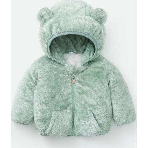 Winter Spring Baby Boys Thicken Coat Baby Girls Hoodie Coat 2020 New Fashion Children Outerwear Infants Outerwear Clothes 1-5Y