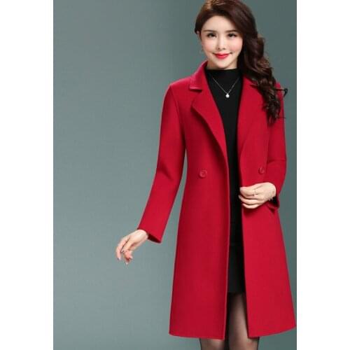 2020 Casual Double side Wool Female Autumn Winter Coat Women Long Womens Coats Spring Jackets abrigo mujer 7606165