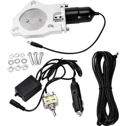 3 Inch Stainless Steel Headers Y pipe Electric Exhaust CutOut Vavle Cut Out Kit With Manual Switch Car Modified Exhaust