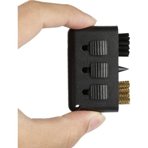Retracting Design Golf brush 3 in 1 brush Golf Clubs Brush Golf Supplies 3-in-1 Golf Brush Groove Cleaner Plastic Club Kit Tool