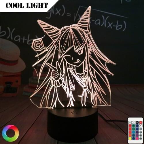 Anime 3D Night Light Danganronpa V3 Killing Harmony Game Lamp Kokichi Oma for Bedroom Decor Kids Gift Kokichi Oma Light