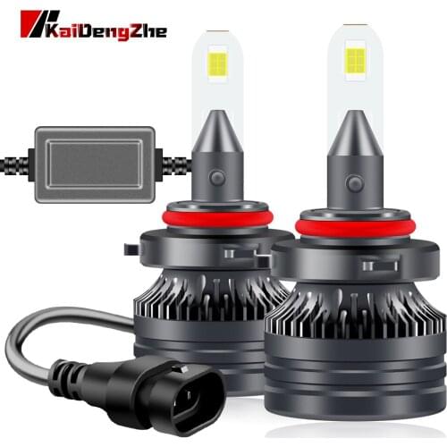 9-16V Canbus Car Headlight 9005 HB3 LED Hi/Lo Beam 55W 6000K Headlamp Motorcycle Bulbs 360° Adjustment Fog Light With Turbo Fan