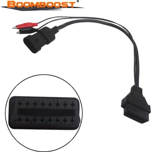 Auto Car Cable obd For fiat 3pin Diagnostic Cable Fit For Fiat/Alfa/Lancia to 16 Pin OBDII OBD2 obd-II Connector Adapter