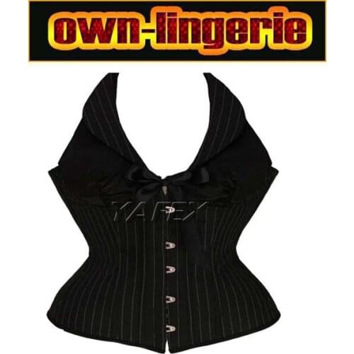 Free shipping lace bowknot decorated Hot sale Women corset black new vest corset w3359