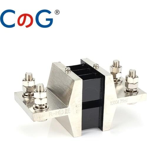 Large 1500A 2000A 2500A 75mV CG FL-2 Manganin Copper DC Shunt 60mV 0.5 Class Measuring Shunt Resistor for Analog Ammeter
