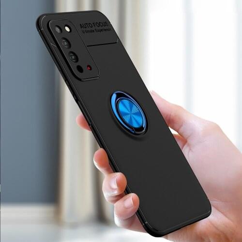 Honor X10 Case Magnetic Car Holder Case For Huawei Honor X10 Case 360 Rotating Finger Ring Phone Cover For Honor X 10 Capa Shell