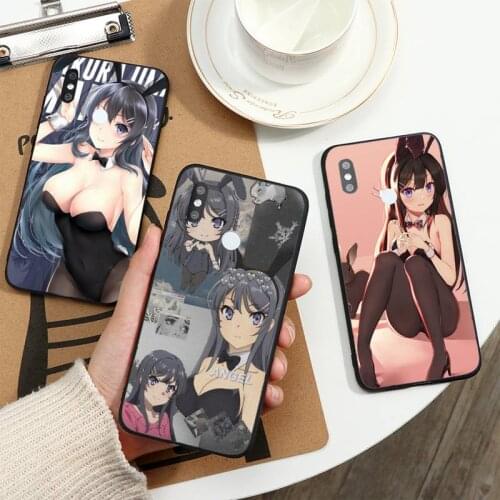 Anime Mai Sakurajima Phone Case For Xiaomi Redmi note 7 8 9 t max3 s 10 pro lite funda cover coque shell