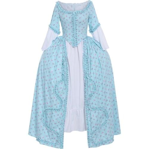 Cosplaydiy Marie Antoinette 18th Century Ball Gown Rococo Baroque Venice Ball Dress Custom Made Any Size L320