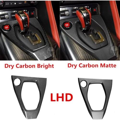 For Nissan GTR R35 2017-2021 Carbon Fiber LHD Car Interior Central Console Gear Shift Decal Trim Cover Panel
