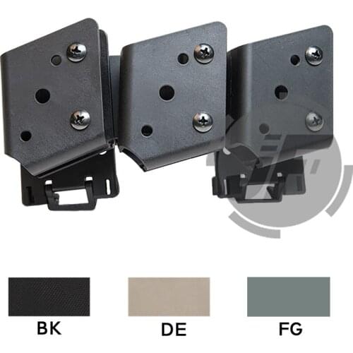 IPSC IDPA SFL Style Triple Magazine Holster Quick Release Magazine Carrier With MOLLE Clip For 9mm Pistol Magazine & 1.5" Belt