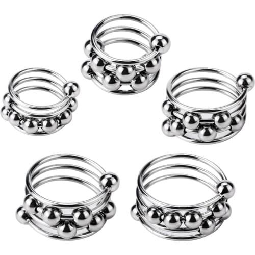 Metal Cock Ring Cockring Sex Toy for Men Delayed Ejaculation Casing Lock Delay Rings stainless steel