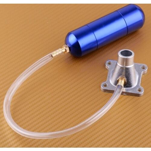 Beler Motorcycle Intake Manifold Power Boost Bottle w/ Gasket Kit for 2 Stroke 30cc to 80 cc Mini Pocket Bike Motorized Bicycle