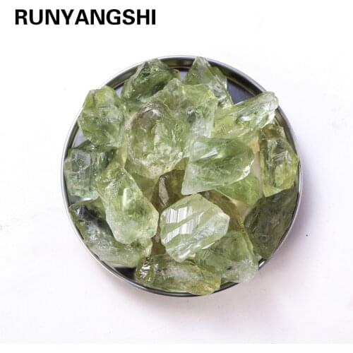 50g/bag High-quality Green Quartz Raw Crushed Stone Healing Specimen Mineral Natural Green Crystal for Garden decoration